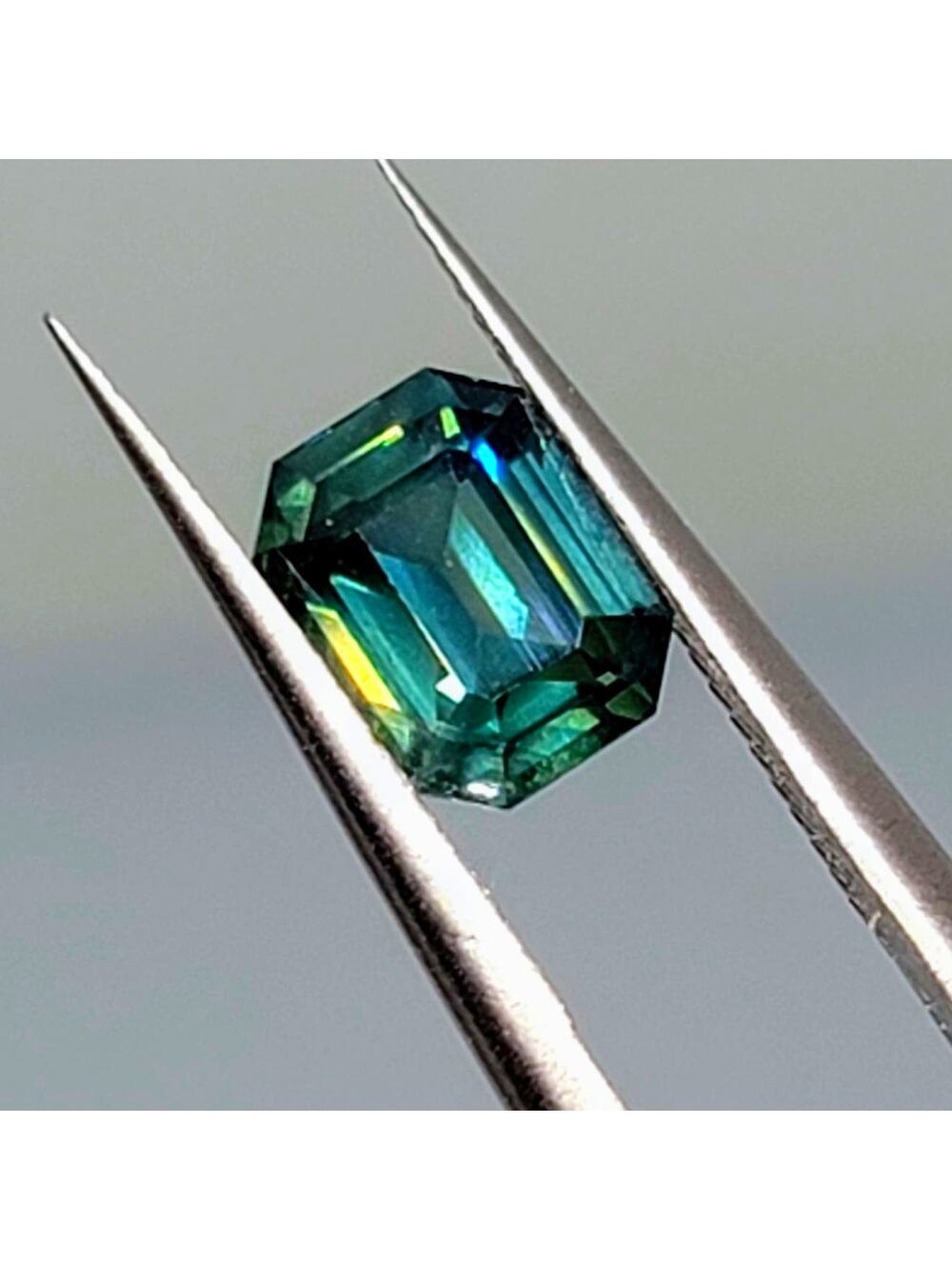 Stunning 2 Carat Emerald Cut Certified Sapphire!!!
